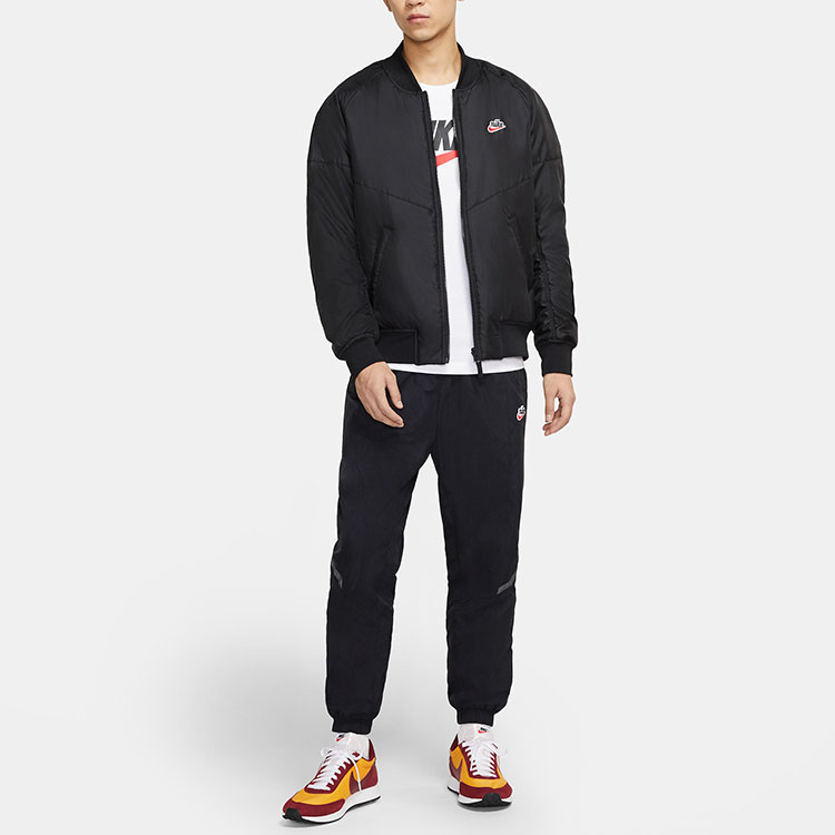 Cheap Chaqueta Reversible con Logo Nike Sportswear Heritage Essentials Negra. CZ9999-011