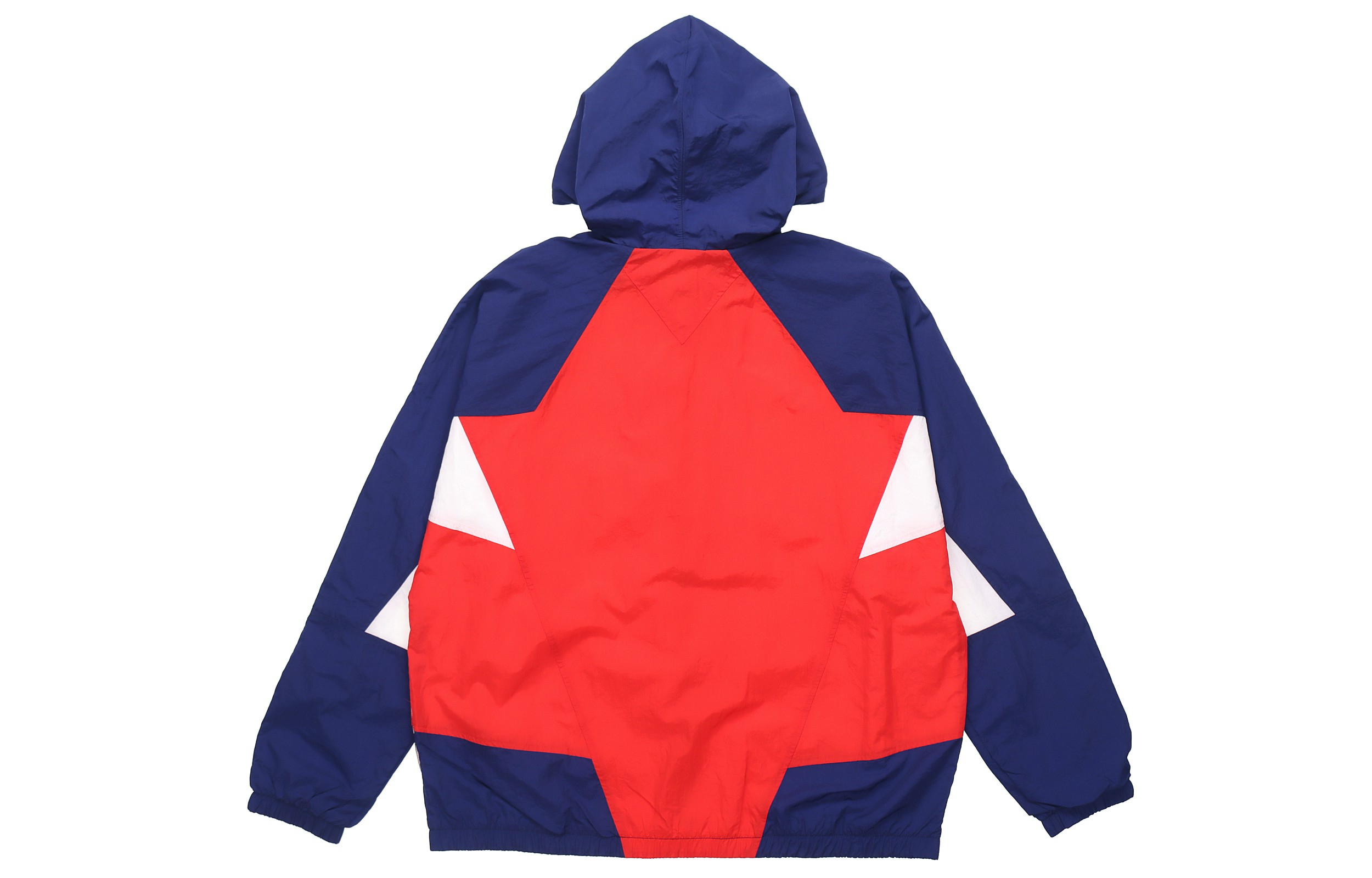 Lookbook Nike Sportswear Heritage Windrunner Jaket Merah Biru Logo Edisi Musim Bunga CJ4359-657