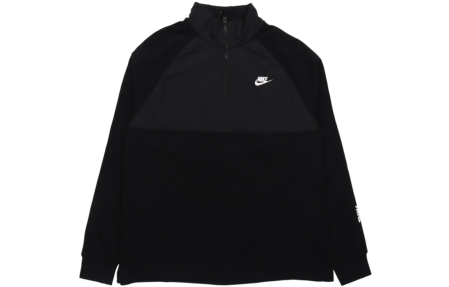 Nike Sportswear Hybrid Fleece 1/2 Zip Pullover Hoodie Black Menswear CJ4419-010