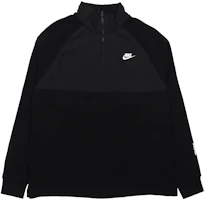 Nike Sportswear Hybrid Fleece 1/2 Zip Pullover Hoodie Black Menswear CJ4419-010 Nike Sportswear Hybrid Fleece 1/2 Zip Pullover Hoodie Black Menswear CJ4419-010