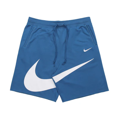 Nike Sportswear Industrial Blue Swoosh Logo Knit Casual Shorts. DJ5373-440