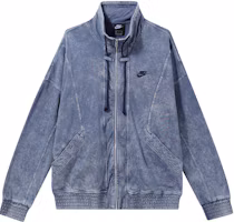 Nike Sportswear Knit Washed Jacket Blue CV4354-442 Nike Sportswear Knit Washed Jacket Blue CV4354-442