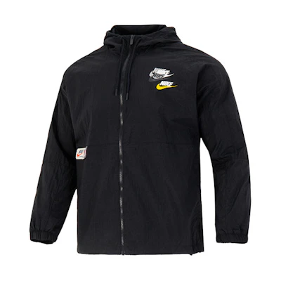 Nike Sportswear Lightweight Multi-Swoosh Woven Jacket Black Spring Casual DV3313-010