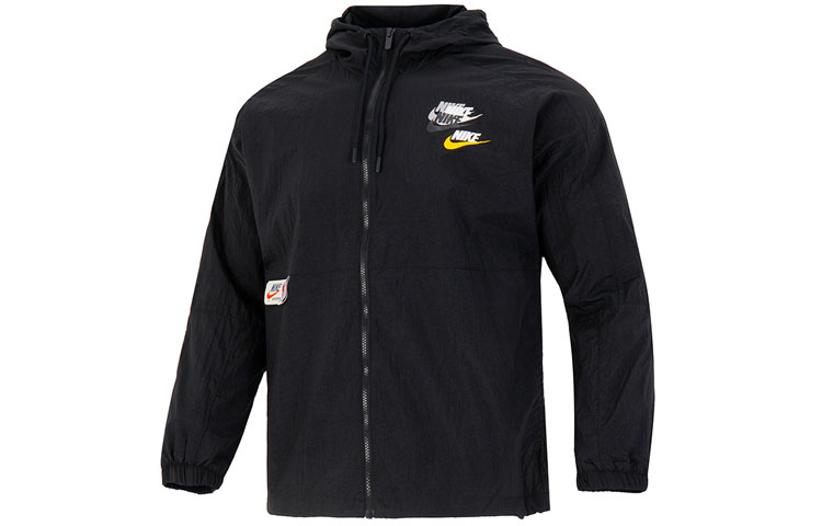 Order Nike Sportswear Lightweight Multi-Swoosh Woven Jacket Black Spring Casual DV3313-010