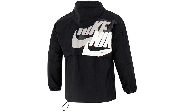 Lookbook Nike Sportswear Lightweight Multi-Swoosh Woven Jacket Black Spring Casual DV3313-010
