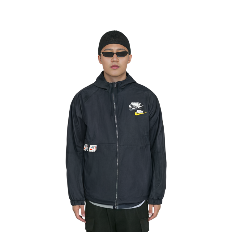 Details for Nike Sportswear Lightweight Multi-Swoosh Woven Jacket Black Spring Casual DV3313-010