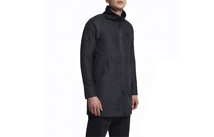 Nike Sportswear Logo Casual Comfort Jacket Black 886252-010