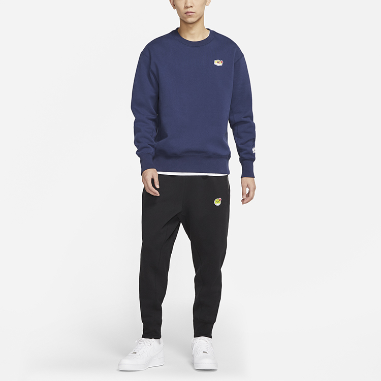 Details for Nike Sportswear Logo Crewneck Pullover Sweatshirt Biru Navy CU4264-410