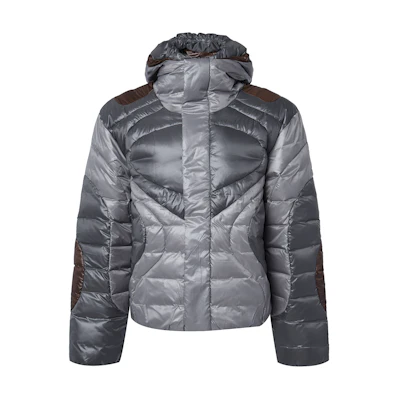 Nike Sportswear Men’s Color-Block Hooded Jacket Loose Fit Casual Warm Blue-Grey FB7424-029