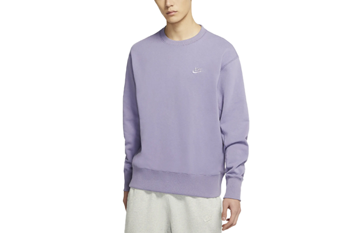 Nike Sportswear Misty Purple Logo Crewneck Pullover Sweatshirt DA0022-588
