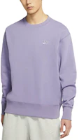 Nike Sportswear Misty Purple Logo Crewneck Pullover Sweatshirt DA0022-588 Nike Sportswear Misty Purple Logo Crewneck Pullover Sweatshirt DA0022-588