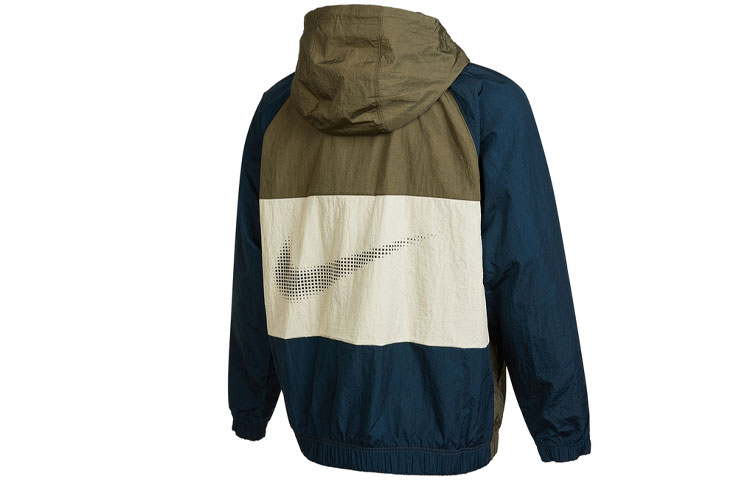 Lookbook Nike 運動服 橄欖綠拼色字母Logo連帽外套 春款 DX6311-222