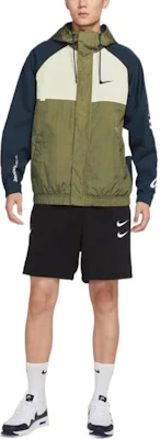 Nike 運動服 橄欖綠拼色字母Logo連帽外套 春款 DX6311-222 Shop Nike 運動服 橄欖綠拼色字母Logo連帽外套 春款 DX6311-222