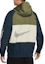 Details for Nike 運動服 橄欖綠拼色字母Logo連帽外套 春款 DX6311-222