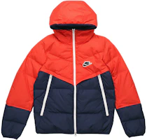 Nike Sportswear Red/Blue Down-Fill Windrunner Puffer Jacket Winter CU4405-673 Nike Sportswear Red/Blue Down-Fill Windrunner Puffer Jacket Winter CU4405-673