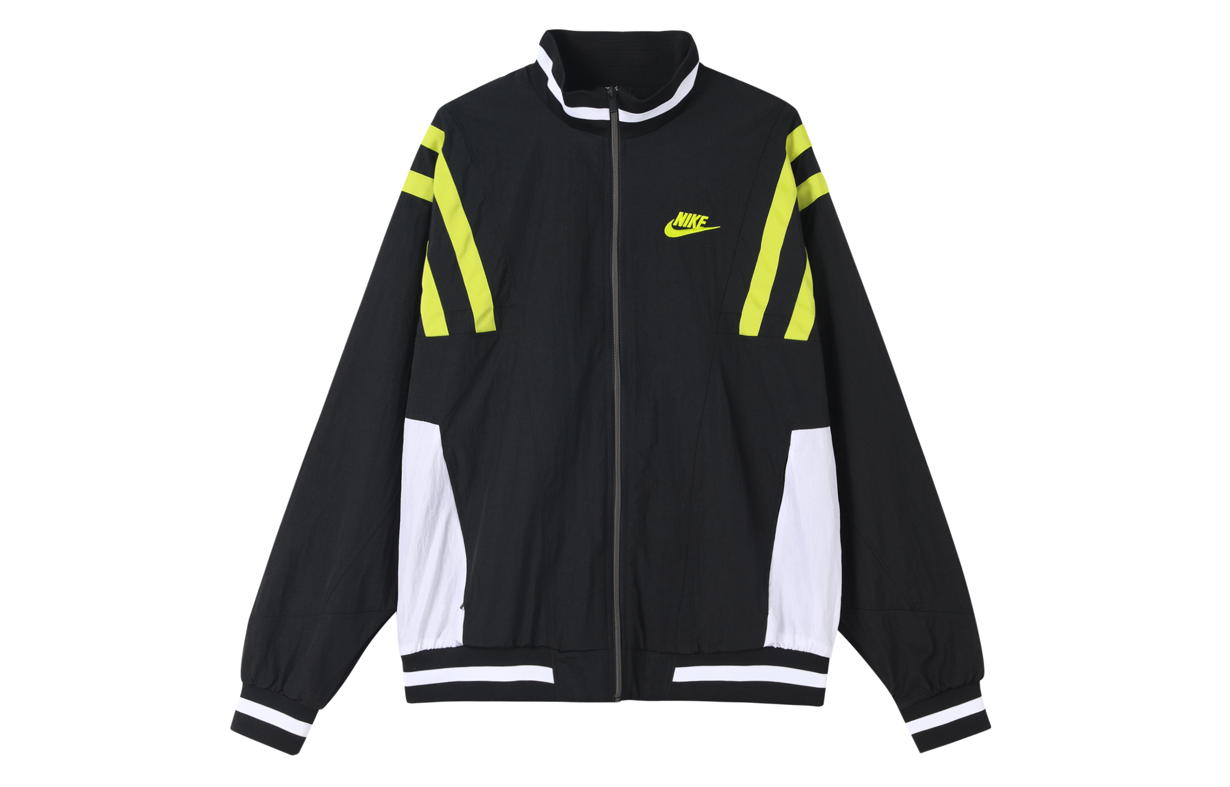 Nike Sportswear Retro Colorblock Logo Woven Jacket Black CJ4922-010