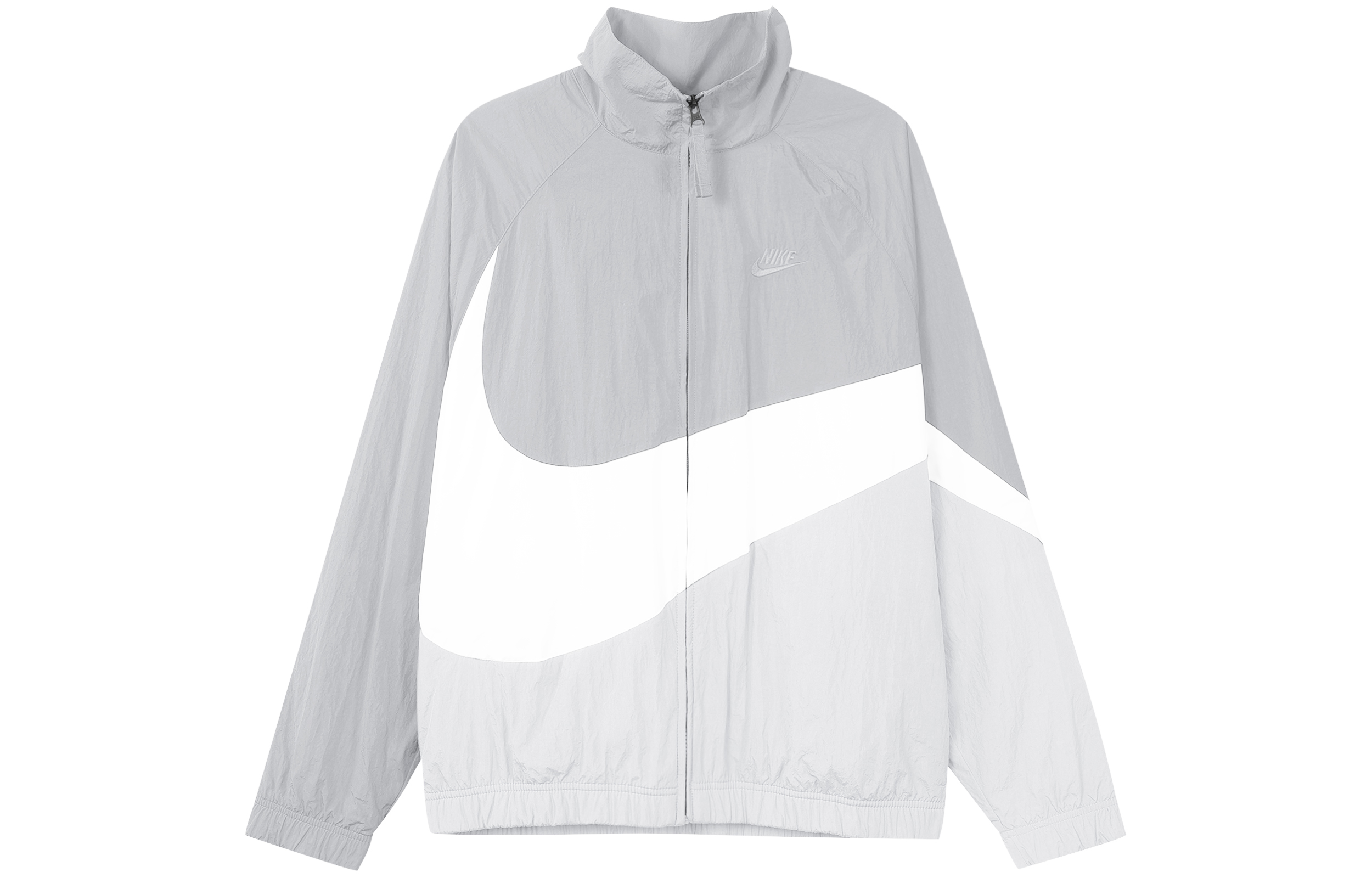 Nike Sportswear Retro Colorblock Track Jacket Grey with Large Logo for Men AR3133-012