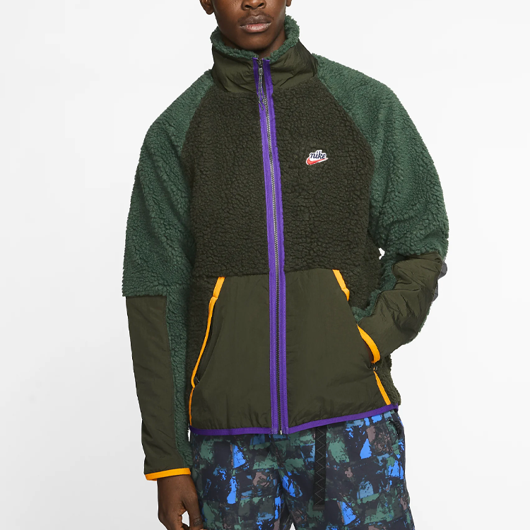 Nike Sportswear Retro Colorblock Warm Jacket Green Unisex BV3722-355 圖 4
