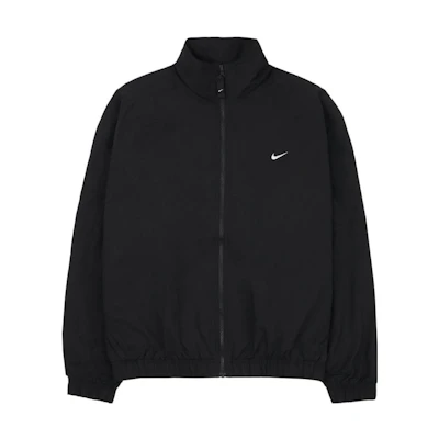 Nike Sportswear Solo Swoosh Logo Zip-Up Jacket Black Long Sleeve DQ5200-010