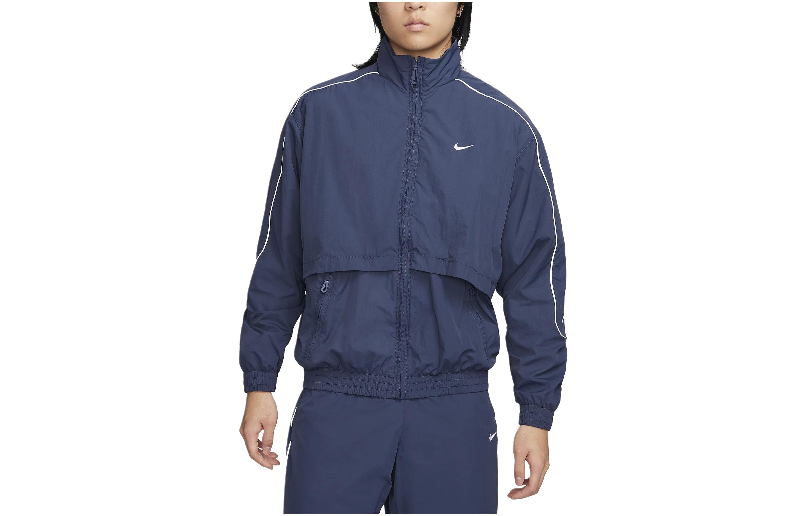 Buy Chaqueta Nike Sportswear Solo Swoosh Azul Trueno Media Cremallera Retro. FB8623-437