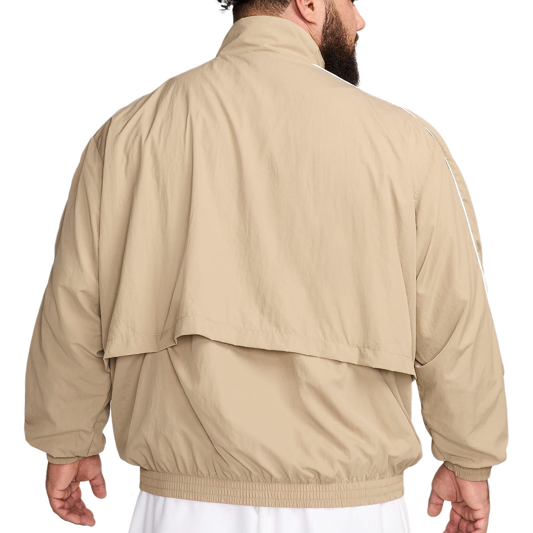 Purchase Nike Sportswear Solo Swoosh Woven Jacket Khaki Comfortable Fit FB8622-247