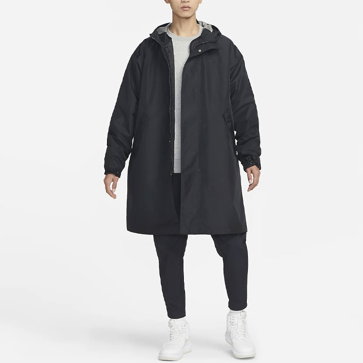 Details for Nike 運動風暴適配可拆式連帽黑色外套 DQ4283-010