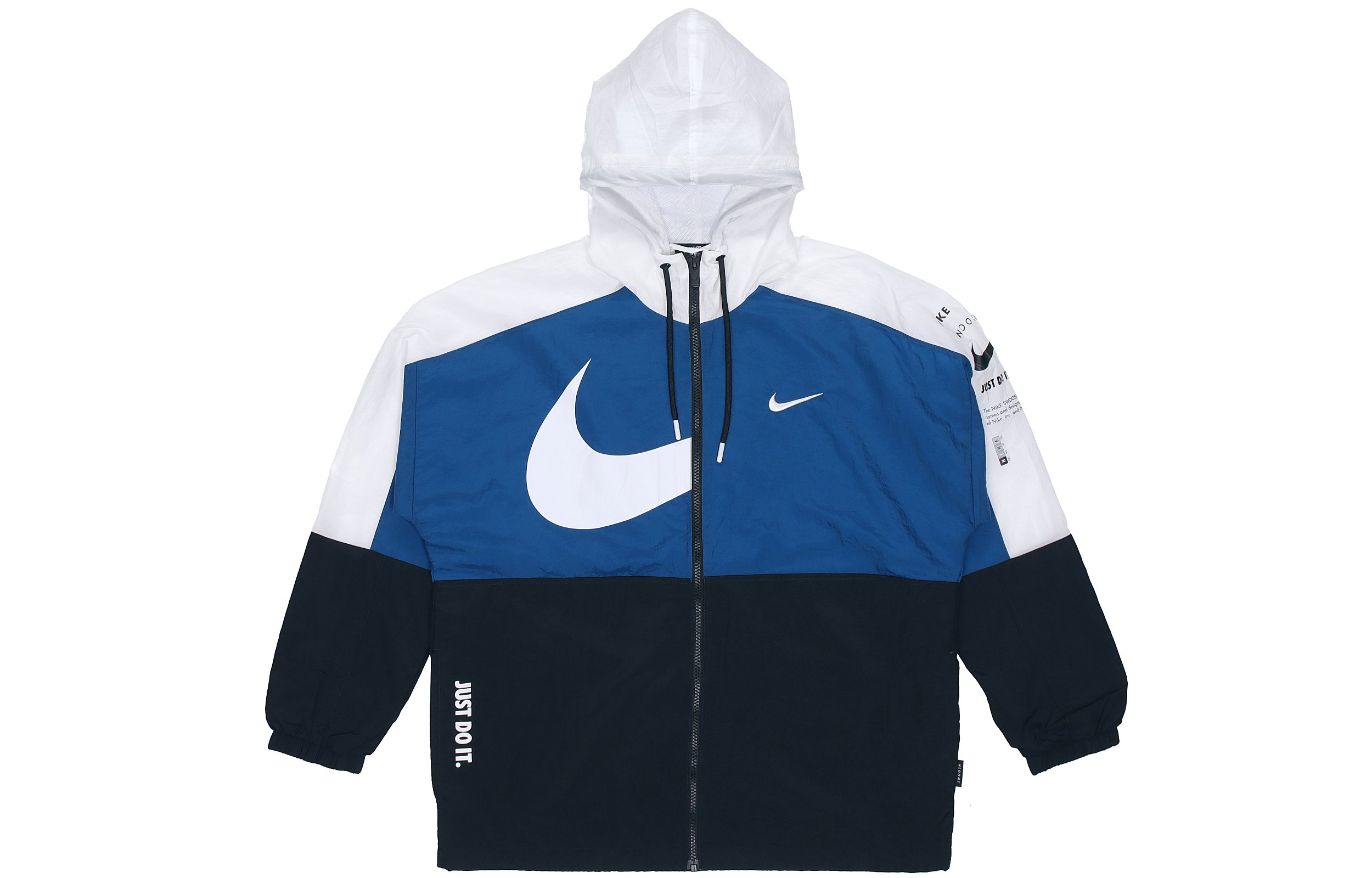 Nike Sportswear Swoosh Colorblock Hoodie Jacket Blue Springwear Gift DJ8038-401