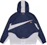 Lookbook Nike Sportswear Swoosh Colorblock Logo Hooded Woven Jacket Navy Blue Spring DD5968-437
