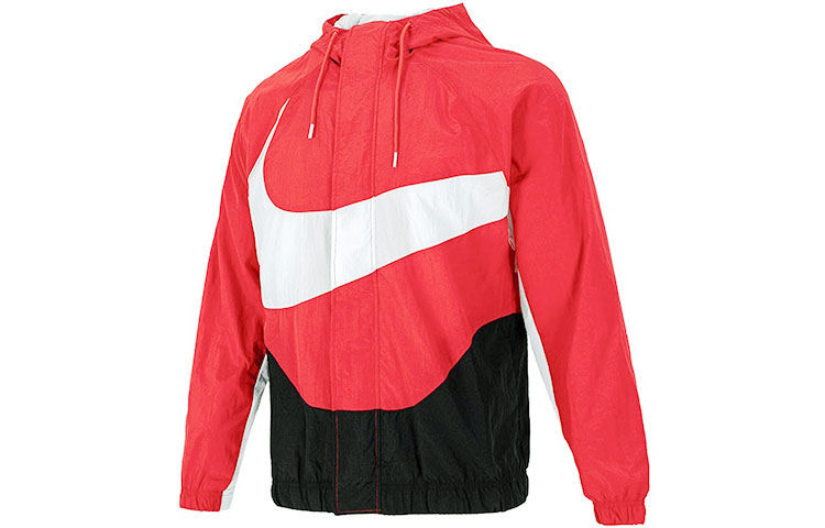 Buy Nike Sportswear Swoosh Hoodie Windbreaker Merah Jaket Logo Colorblock DD5968-657