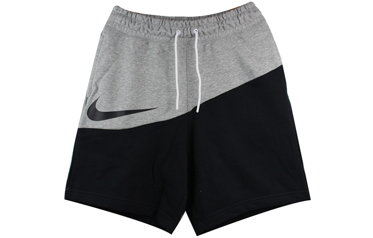 Order Nike Sportswear Swoosh Colorblock Shorts Hitam/Abu-Abu BV5310-064