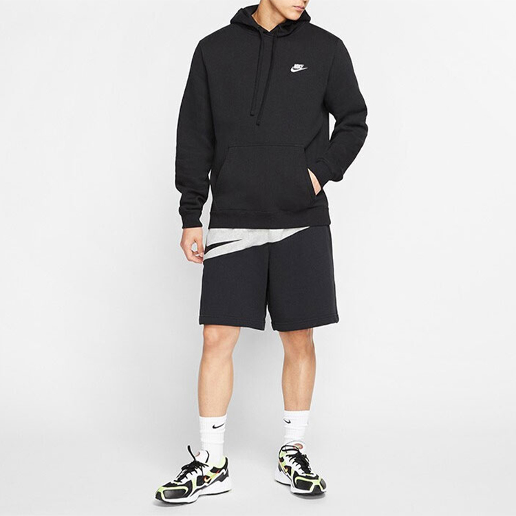 Details for Nike Sportswear Swoosh Colorblock Shorts Hitam/Abu-Abu BV5310-064