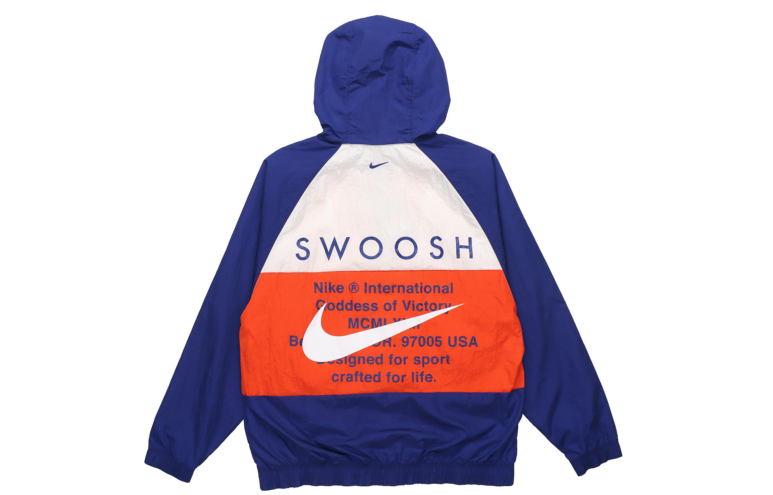 Lookbook Nike Sportswear Swoosh 雙勾防風外套 藍色春季款 CJ4889-455