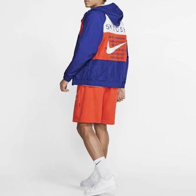 Nike Sportswear Swoosh 雙勾防風外套 藍色春季款 CJ4889-455 Shop Nike Sportswear Swoosh 雙勾防風外套 藍色春季款 CJ4889-455