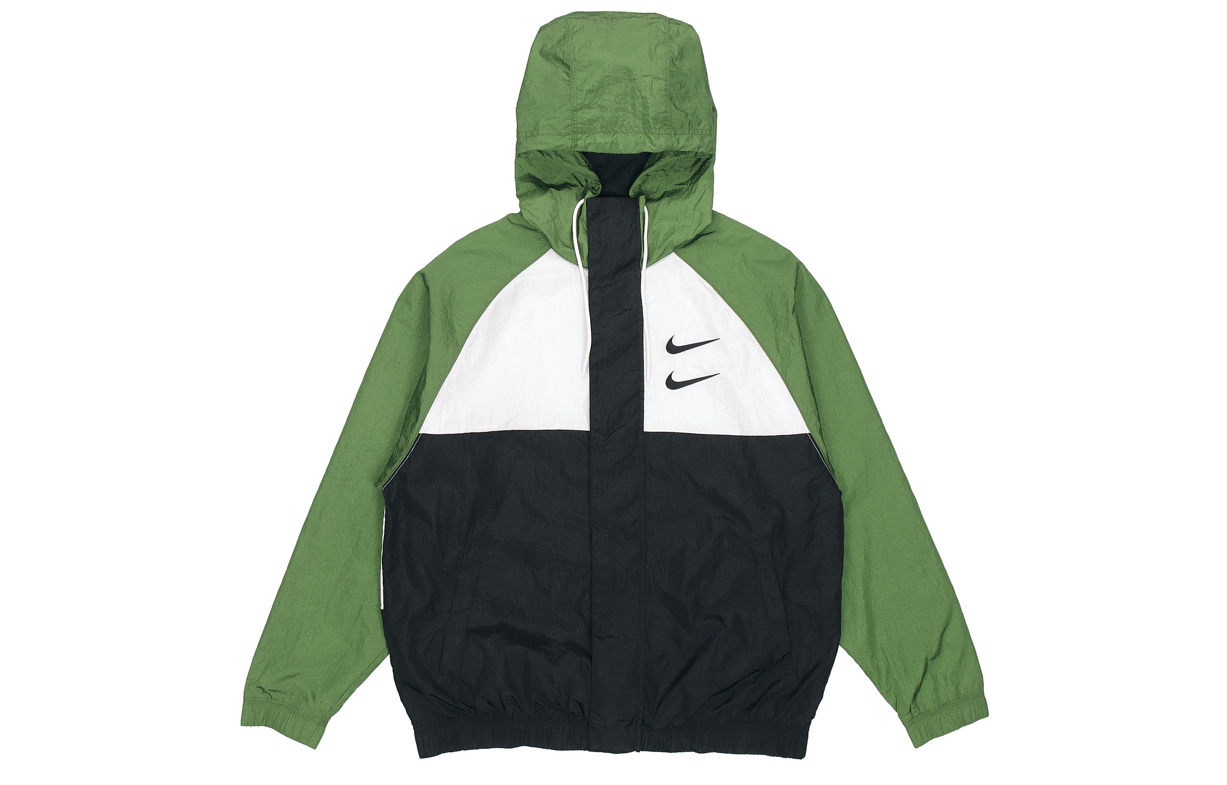 Nike Sportswear Swoosh Double Windbreaker Green Jacket Spring Edition DD1089-010
