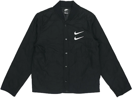 Nike Sportswear Swoosh Embroidered Double Logo Loose Fit Winter Jacket Black . DM1247-010 Buy Nike Sportswear Swoosh Embroidered Double Logo Loose Fit Winter Jacket Black . DM1247-010