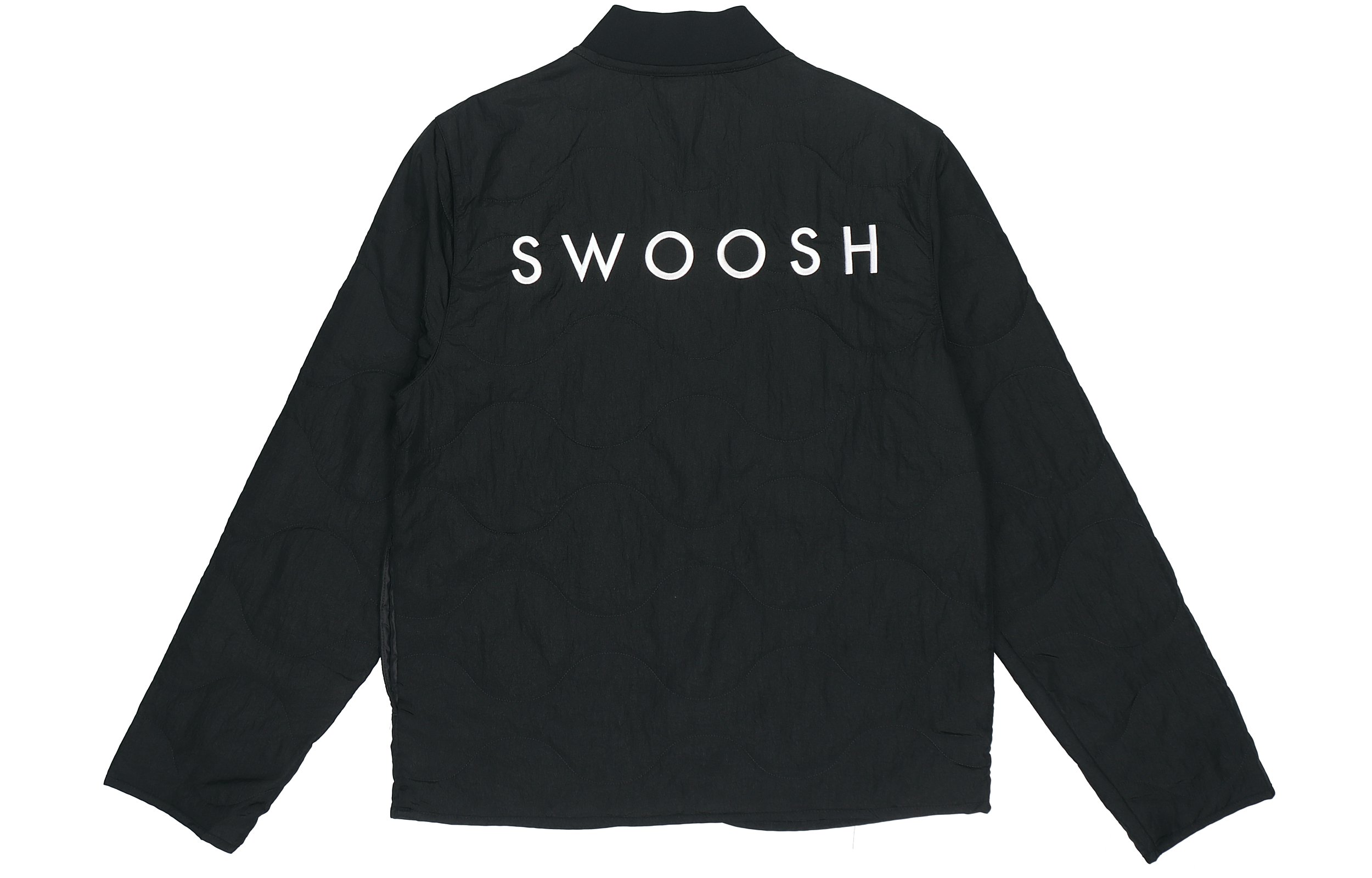 Lookbook Nike Sportswear Swoosh Embroidered Double Logo Loose Fit Winter Jacket Black . DM1247-010