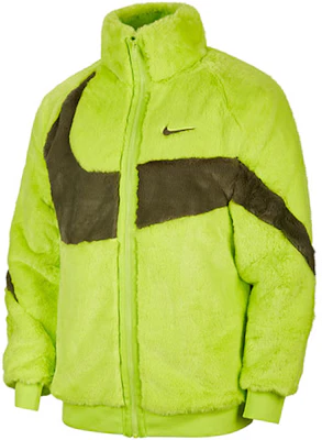 耐克运动经典Swoosh标志仿皮草复古绿夹克 DH6685-322 Order 耐克运动经典Swoosh标志仿皮草复古绿夹克 DH6685-322