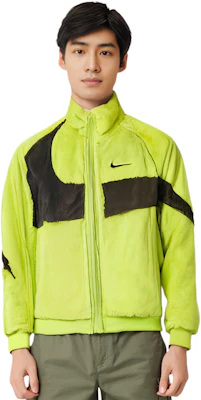 耐克运动经典Swoosh标志仿皮草复古绿夹克 DH6685-322 Details for 耐克运动经典Swoosh标志仿皮草复古绿夹克 DH6685-322