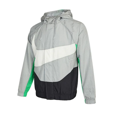 Nike Sportswear Swoosh Logo Hooded Woven Jacket Grey Gift Idea DD5968-077