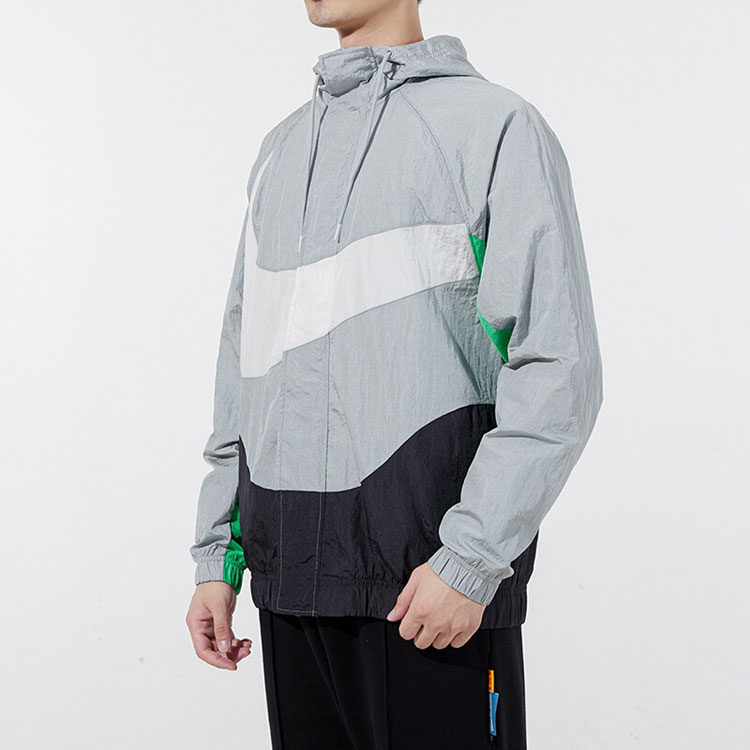 Details for Nike Sportswear Swoosh 標誌連帽防風外套 灰色 禮物推薦 DD5968-077