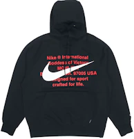 Nike Sportswear Swoosh Logo Pullover Hoodie Black Sweatshirt CJ4864-010 Nike Sportswear Swoosh Logo Pullover Hoodie Black Sweatshirt CJ4864-010