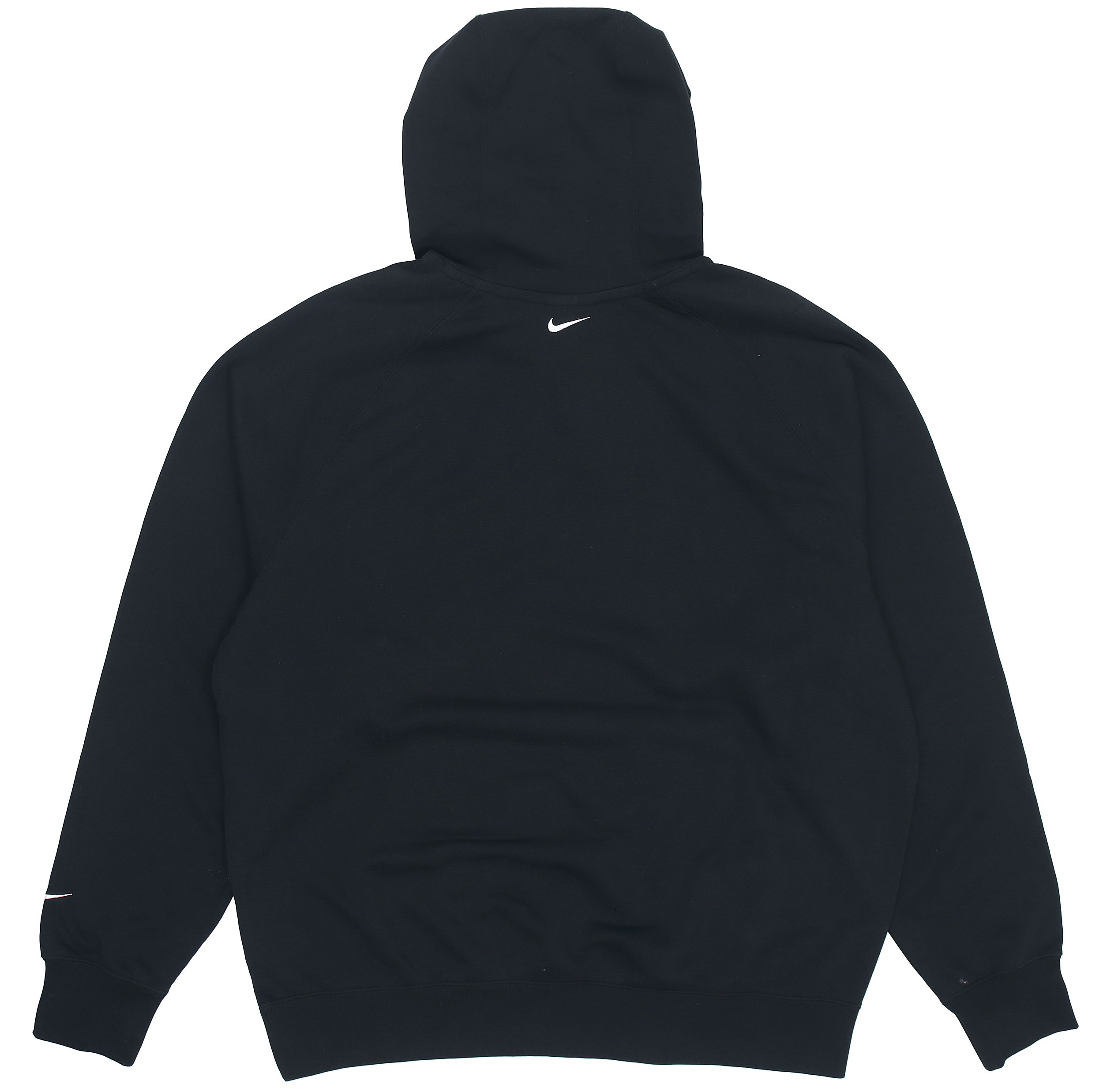 Lookbook Nike 運動風連帽衫黑色上衣 Swoosh Logo 休閒套頭衛衣 CJ4864-010