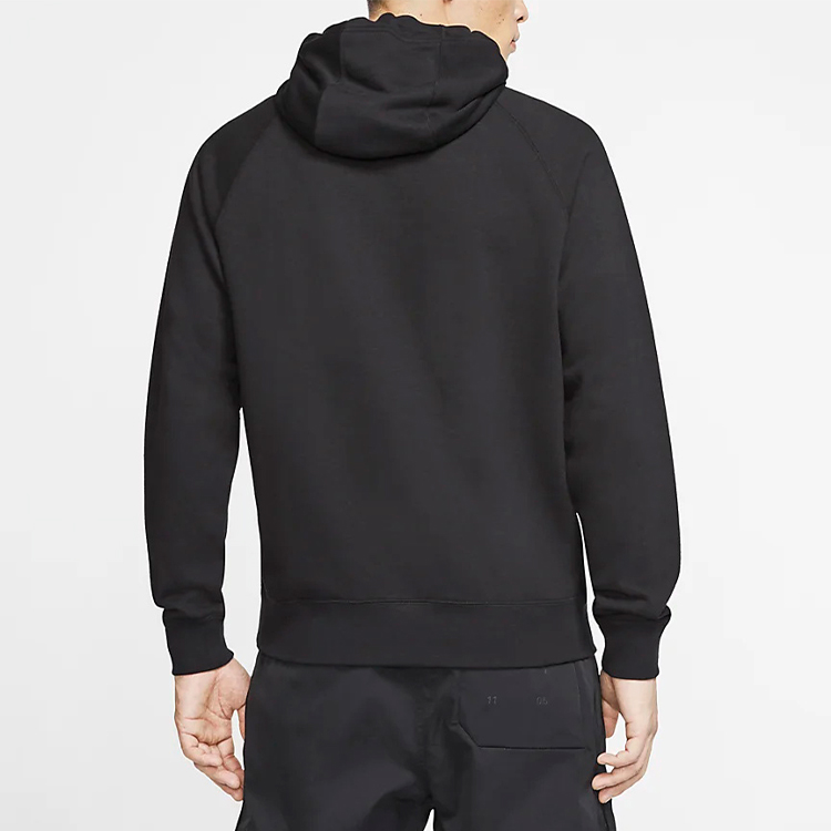 Purchase Nike 運動風連帽衫黑色上衣 Swoosh Logo 休閒套頭衛衣 CJ4864-010
