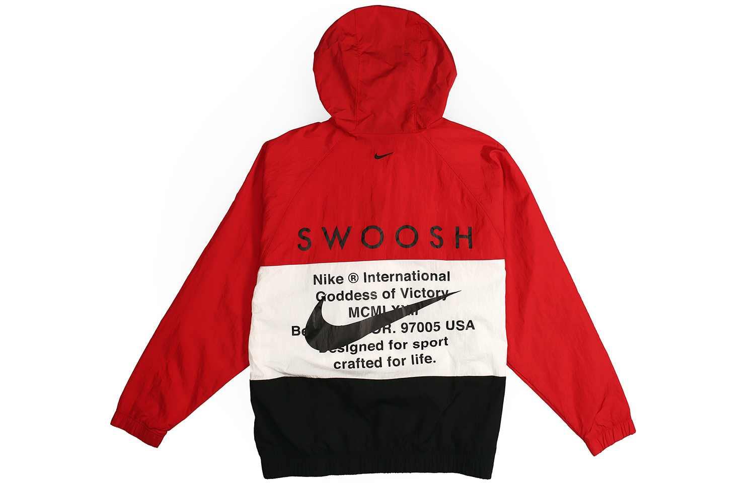 Lookbook Nike Sportswear Swoosh Red Windbreaker Jacket Spring Collection CJ4889-657