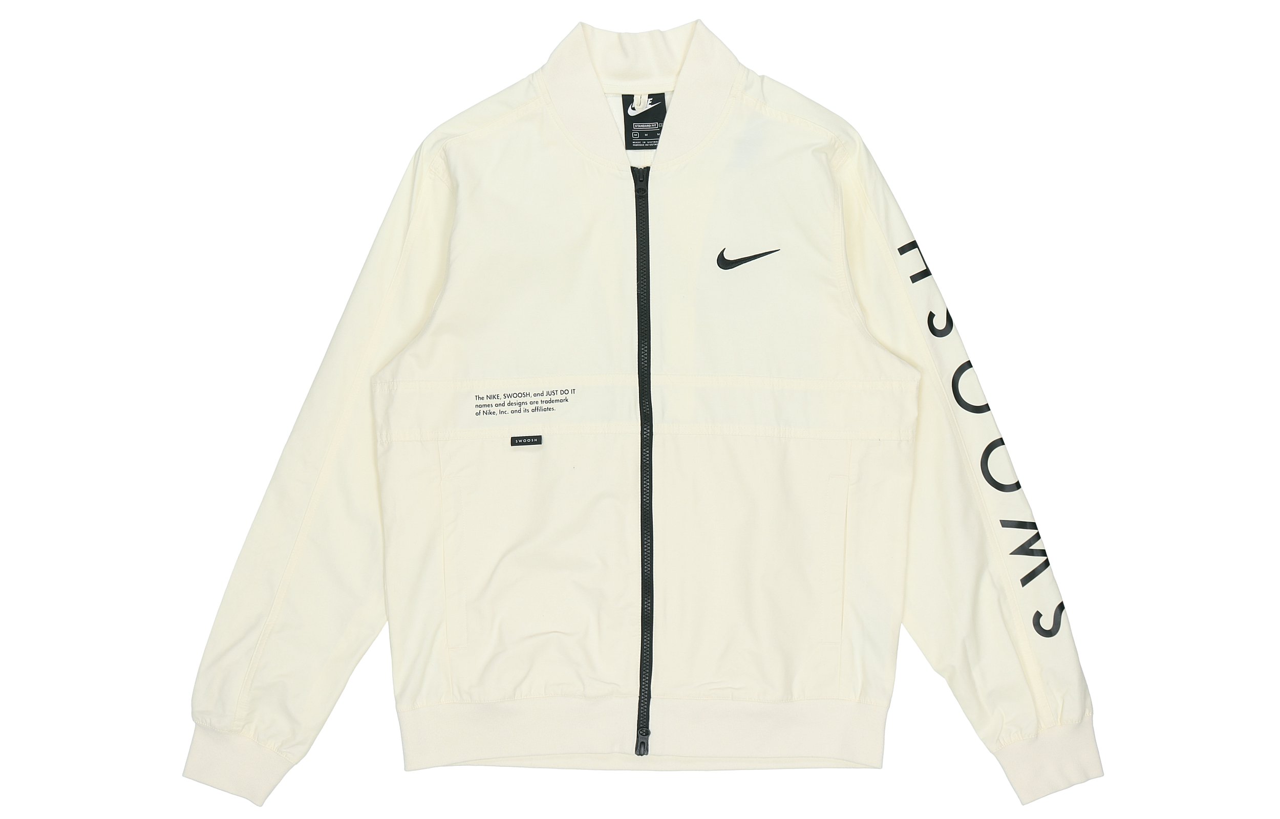 Nike Sportswear Swoosh Retro Logo Jacket Coconut Milk White DJ5368-110