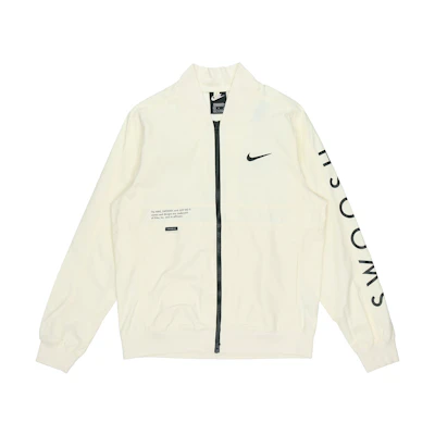 Nike Sportswear Swoosh Retro Logo Jacket Coconut Milk White DJ5368-110