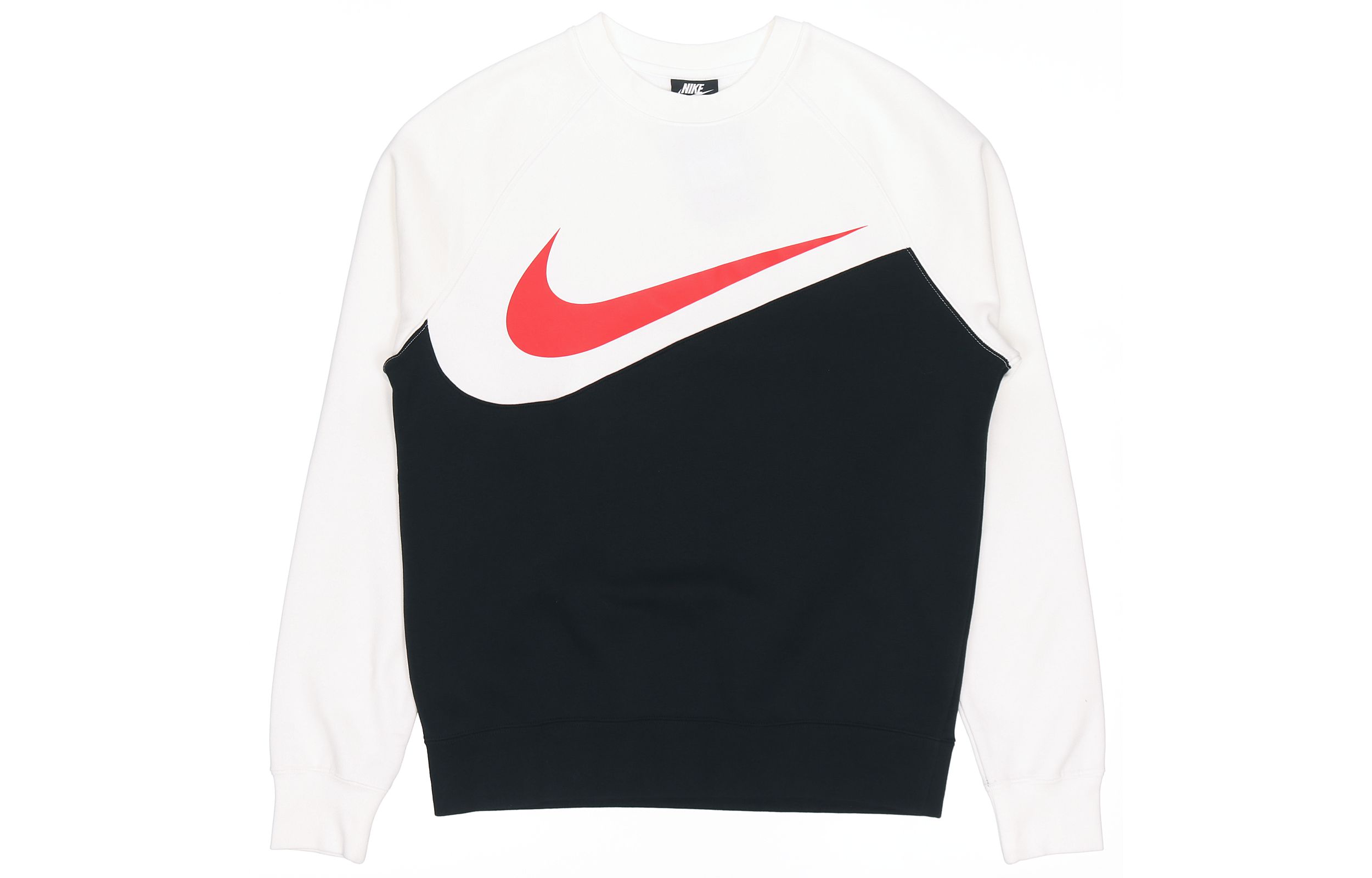 Nike Sportswear Swoosh Retro Pullover Sweatshirt Black/White CZ4922-010