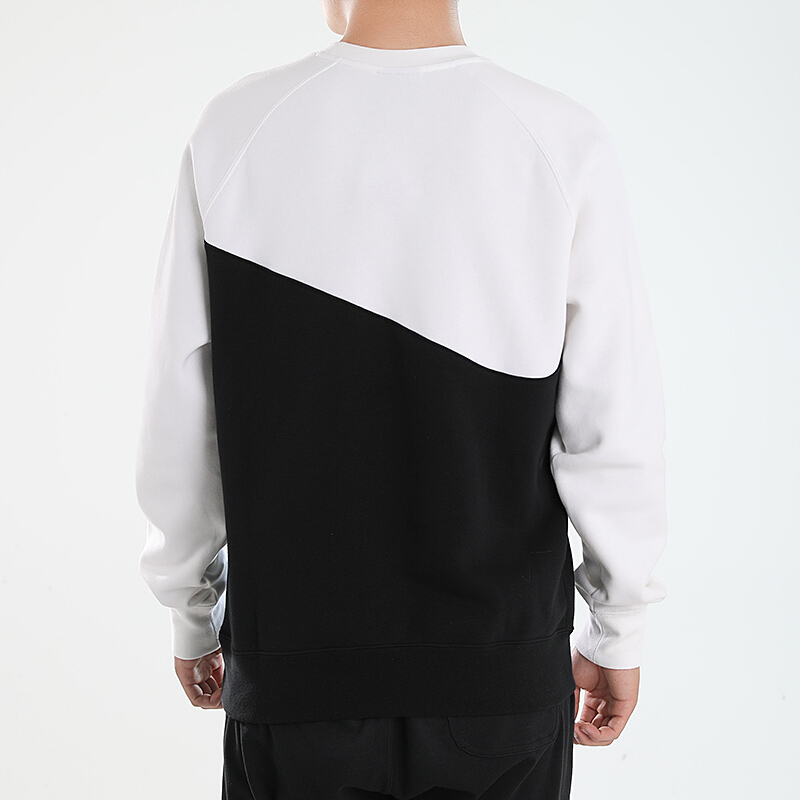 Nike Sportswear Swoosh Retro Pullover Sweatshirt Black/White CZ4922-010 圖 5