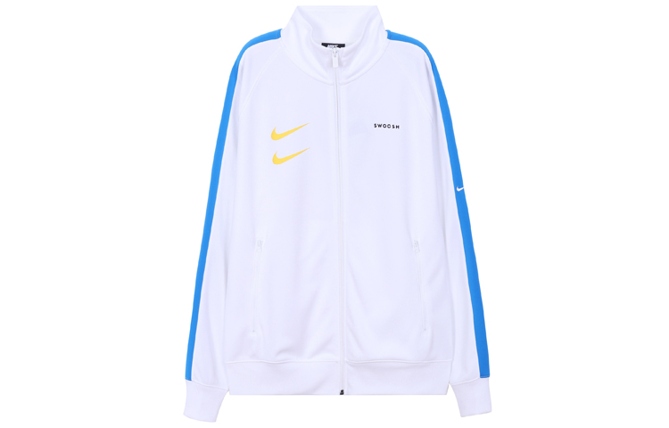 Nike Sportswear Swoosh Retro Stand Collar Jacket White CJ4885-100
