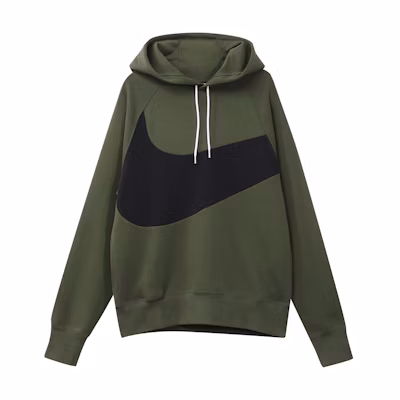 Nike Sportswear Swoosh Tech Fleece Pullover Hoodie Army Green DD8223-326